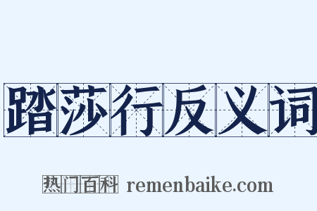 踏莎行反义词是什么意思的图片